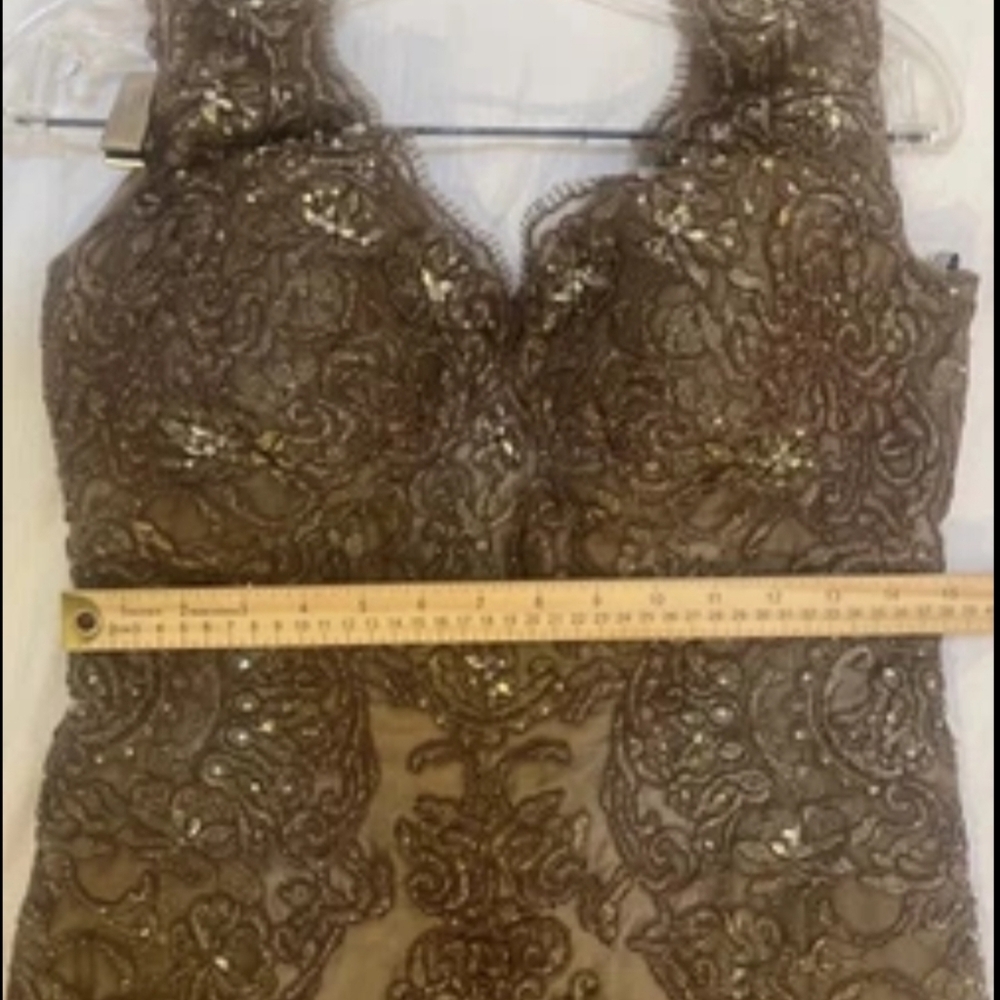 Elegant Lace Evening Gown, By Evonne D for Mon Cherie - Picture 8 of 13